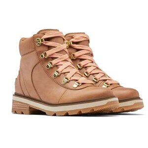 Sorel Women's Lennox Hiking Boot Waterproof, Velvet Tan/Gum